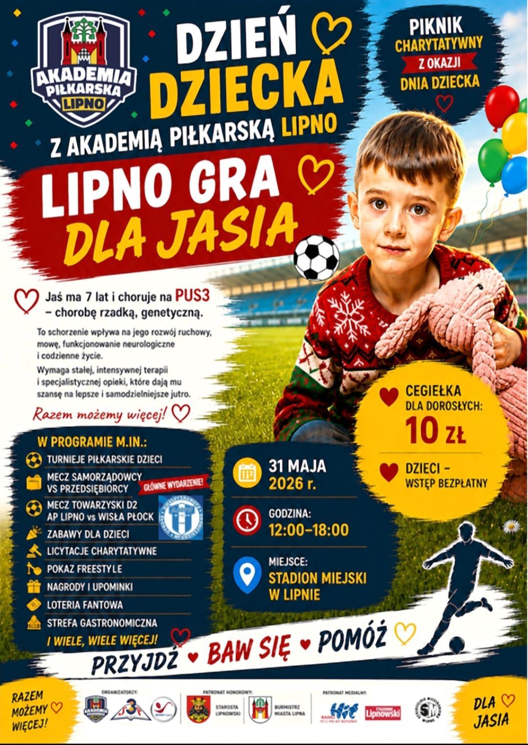 Piknik charytatywny z okazji Dnia Dziecka – „Lipno gra dla Jasia”